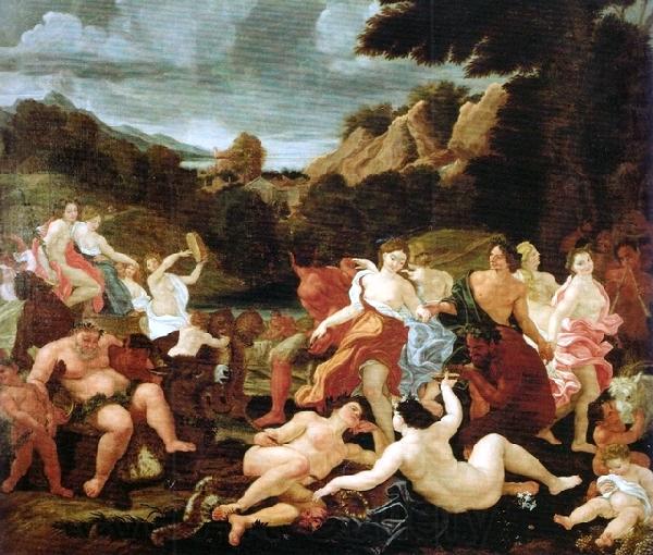 Giovanni Battista Gaulli Called Baccicio Triumph of Bacchus and Ariadne Spain oil painting art